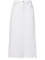 Della Cotton Denim Midi Skirt