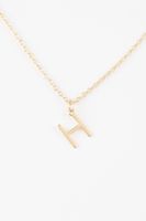 DEFACTO Women's H Letter Gold Necklace