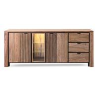 Livetastic KOMODA, indický palisander, prírodná farba, 200/85/40 cm