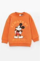 LC Waikiki Crew Neck Long Sleeve Mickey Mouse Printed Baby Boy Sweatshirt