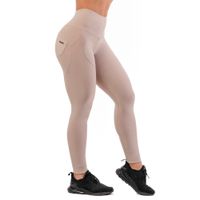Dámské legíny s vysokým pasem Nebbia Lifting Effect Bubble Butt 587 Cream M