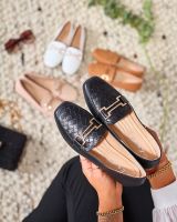 Resti Black women's moccasins Bulerol