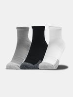 Under Armour UA Heatgear Quarter Socken 3 Paar Grau