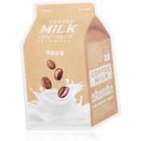 A’pieu One-Pack Milk Mask Coffee plátenná maska s hydratačným a revitalizačným účinkom 21 g