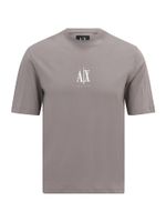 ARMANI EXCHANGE Majica  tamno bež / bijela