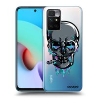 Silikónový prehľadný obal pre Xiaomi Redmi 10 (2022) - EARTH - Lebka 3.0