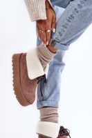 Boto Női Platform Snow Boots Bézs Olimuka