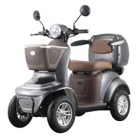 Elektrický čtyřkolový vozík W-TEC Lubica II • 25km/h • až 50km dojezd • s řidičákem šedá