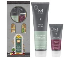 Pánska darčeková sada na starostlivosť a styling vlasov Paul Mitchell Mitch Wash  a  Style Heavy Duo + darček zadarmo