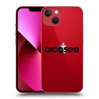 Silikónový prehľadný obal pre Apple iPhone 13 - Picasee - new logo - black