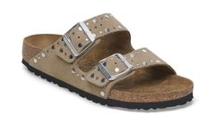 Birkenstock Arizona Rivet Suede Leather Regular Fit Dámske - Sandále Birkenstock - Hnedá - B1029361-7.5 - Size: 7.5