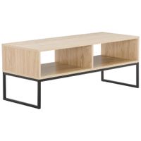 MID.YOU KONFERENČNÝ STOLÍK, prírodná farba, čierna, kov, kompozitné drevo, 100/40/40 cm