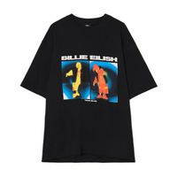 Cropp - Črna majica s potiskom Billie Eilish - črna