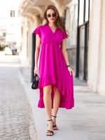 Resti Women's midi dress with an asymmetrical hem