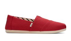 Toms Alpargata Recycled Cotton Canvas Wmn Dámske - Tenisky Toms - Červená - 10017743-3.5 - Size: 3.5