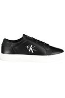 Black Men's Calvin Klein Jeans Leather Sneakers