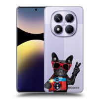 Silikónový prehľadný obal pre Xiaomi Redmi Note 14 Pro 4G - Francúzsky Buldoček