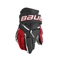 Rukavice Bauer Supreme Mach S23 SR, Senior,  čierna-červená, 14"