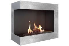 KRATKI rohový biokrb Delta Corner 600 ľavý - Imitácia betónu