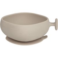 B.Box Silicone Bowl silikónová miska s viečkom Beige 300 ml