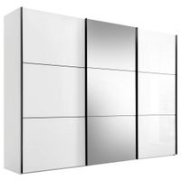 Moderano SKŘÍŇ S POSOUVACÍMI DVEŘMI, bílá, 280/222/68 cm