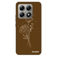 Fashion Case pre Xiaomi 14T - Brown flowers