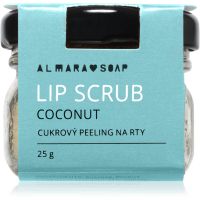 Almara Soap Scrub Zucker-Peeling für Lippen Coconut 25 g