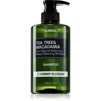 KUNDAL Tea Tree & Macadamia Cherry Blossom curatarea profunda a scalpului cu efect revigorant 500 ml