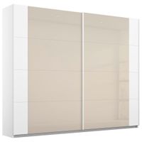 Rauch Möbel ŠAT. SKRIŇA S POSUV. DVERAMI, biela, šampanská, 226/210/62 cm