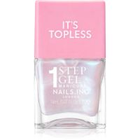 Nails Inc. It’s Topless гел лак за нокти за дълготраен ефект цвят Kat Baby Pink Iridescent 14 мл.