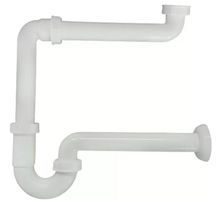 Umyvadlový sifon Insanpro / 1 1/4 x 32 mm / plast / bílá