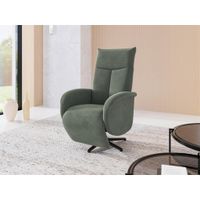 Sit & More RELAXAČNÉ KRESLO, textil, tmavozelená