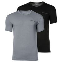 Emporio Armani Majica  siva / crna