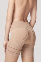 Hladké zeštíhlující silonky Fiore Press Up - 20 DEN Natural 2-S
