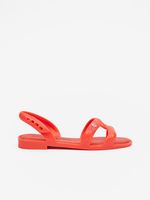 Melissa Tube Sandal + Jeremy Scott Sandały Czerwony