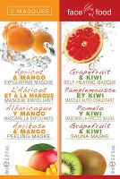 Montagne Jeunesse подхранваща маска - Face Food 2 Masques - Apricot&Mango / Grapefruit&Kiwi