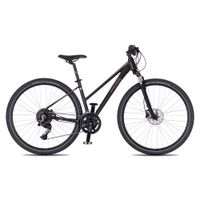 Dámské crossové kolo 4EVER Pulse Disc 28'' - model 2026 M (18,5", 170-185 cm) matt black/rose gold
