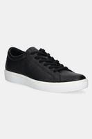 Ecco sneakers din piele Soft 60 Lace culoarea negru, 582404-01001