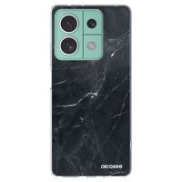 Silikónový prehľadný obal pre Xiaomi Redmi Note 13 5G - Black marble