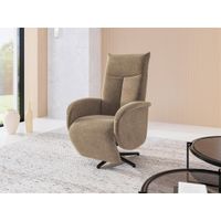 Sit & More RELAXAČNÉ KRESLO, textil, svetlohnedá