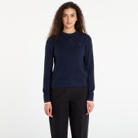 Sweter Tommy Hilfiger Co Cable Fine Gg C-Nk Ls Sweater Dark Night Navy S