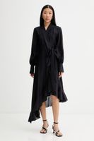 Blugirl Blumarine šaty s viazaním s lyocellom
