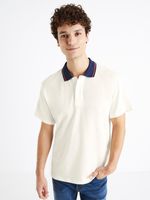 Celio Derwin Polo T-Shirt Weiß