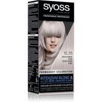 Syoss Cool Blonds перманентната боя за коса цвят 10-55 Ultra platinum blond