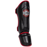 Lonsdale Kids artificial leather shin guards (1 pair)