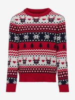 ONLY Xmas Kinderpullover Rot