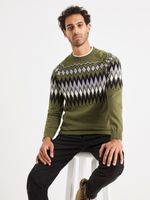 Celio Veryfair Pullover Grün