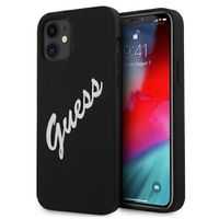 Ovitek GUESS SILICONE VINTAGE Apple iPhone 12 mini črn