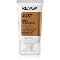 Revox B77 JUST Daily Sun Shield crema protectoare pentru tenul gras si mixt SPF 50+ 30 ml