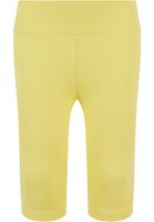 High-waisted shorts for girls - yellow